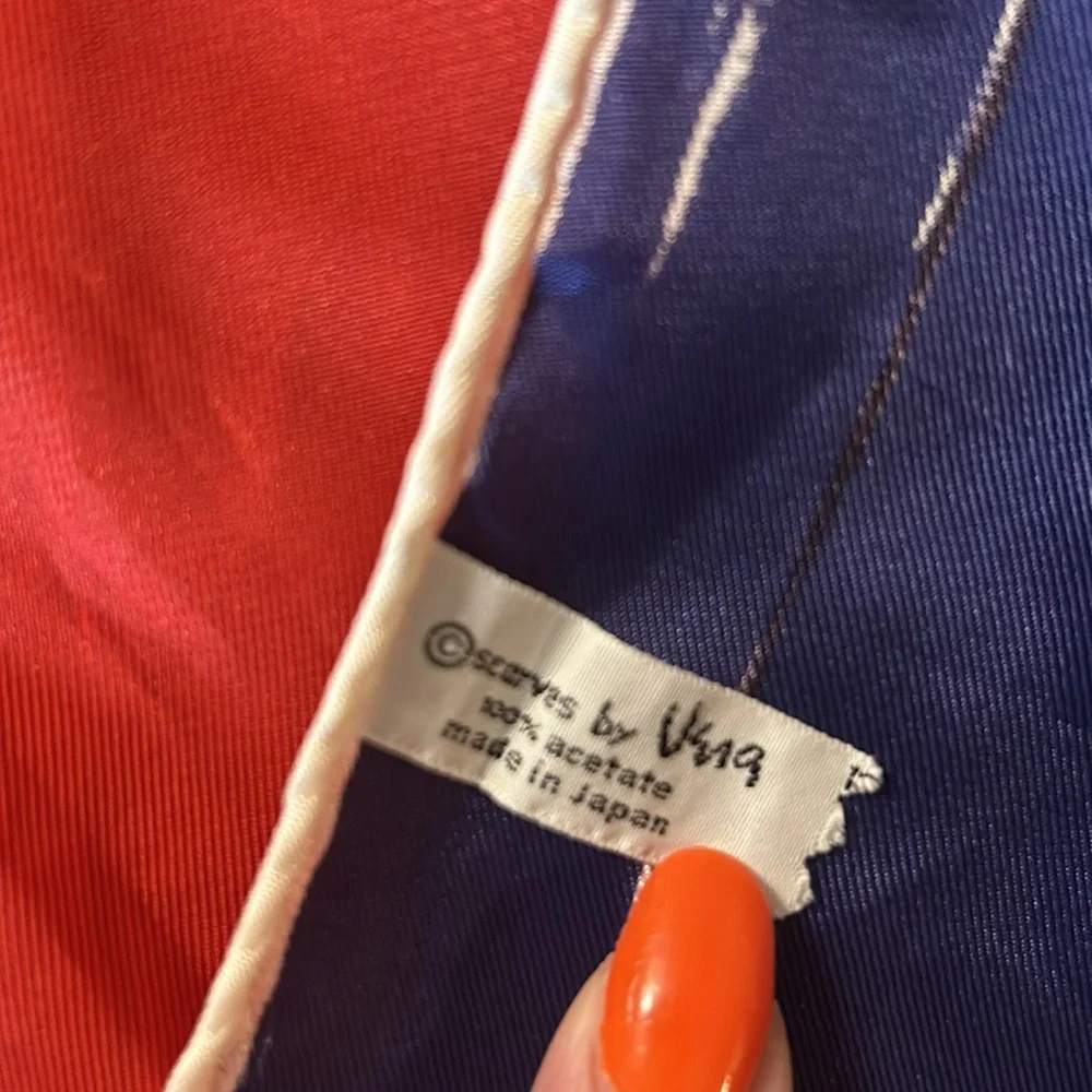 Vintage Red White & Blue Patriotic Scarf